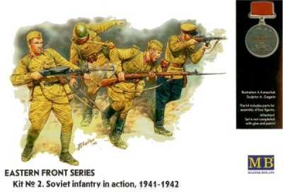 MasterBox MB3523 Серия Востоный Фронт. Набор № 2. Советская пехота в действии, 1941-1942