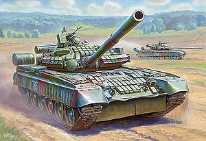 Звезда 3592 Основной боевой танк Т-80БВ, 1/35