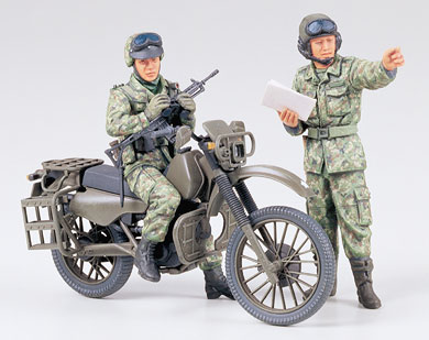 Tamiya 35245 Japan Ground Self Defense Force Motorcycle Reconnaissance Set, 1/35