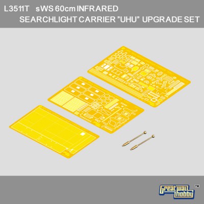Great Wall Hobby L3511T 1/35 sWS 60cm infrared searchlight CARRIER "UHU" UPGRADE PE SET