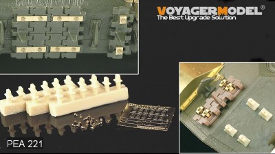 Voyager PEA221 WWII Russian Spare Track Holders for JS Heavy Tank Series (18 pcs) (For All) 1/35
