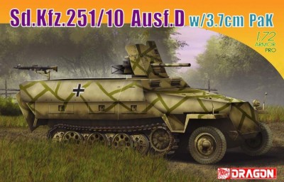 Dragon 7280 Sd.Kfz.251/10 Ausf.D w/3.7cm PaK 1/72