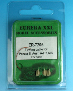 Eureka XXL ER-7205 Towing cable for Pz.Kpfw.III Ausf.A-F, K, M-N Tanks 1/72