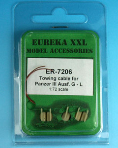 Eureka XXL ER-7206 Towing cable for Pz.Kpfw.III Ausf.G-J, L Tanks 1/72