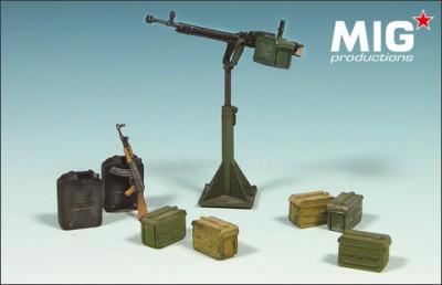 MIG MP 35-274 Dushka and ammo set for technicals cars  1/35