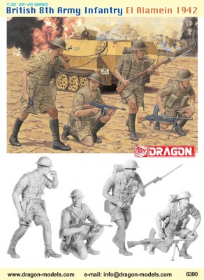 DRAGON 6390 British infantry El Alamein 1942