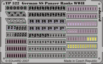 Eduard TP522 German SS Panzer Ranks WWII 1/35