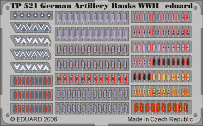 Eduard TP521 German Artillery Ranks WWII 1/35