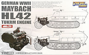 Great Wall Hobby L3518 Maybach HL 42 TUKRM Engine 1/35 (SdKfz 251 всех вариантов), 1/35