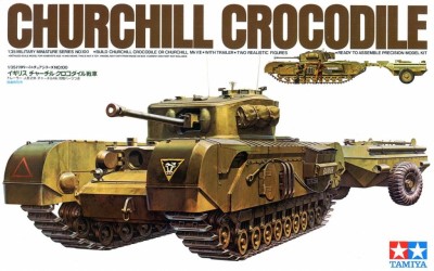 Tamiya 35100 British Churchill Crocodile Flamethrower tank