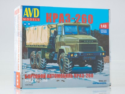 AVD 1347 Сборная модель КРАЗ-260 бортовой (поздний)
