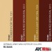 AK-Interactive RCS-005 GERMAN ARMY WWII INTERIOR COLORS SET