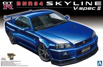 Aoshima 05858 Nissan Skyline  GT-R R34 V-spec II `02