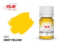 ICM C1003 Краска для творчества, 12 мл, цвет Глубокий желтый(Deep Yellow)