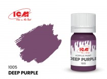 ICM C1005 Краска для творчества, 12 мл, цвет Темно-фиолетовый(Deep Purple)
