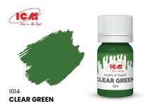 ICM C1014 Краска для творчества, 12 мл, цвет Ясный зеленый(Clear Green)