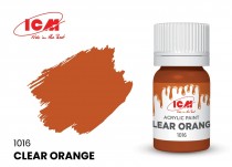 ICM C1016 Краска для творчества, 12 мл, цвет Прозрачный оранжевый(Clear Orange)