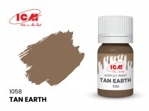 ICM C1058 Краска для творчества, 12 мл, цвет Жёлто-коричневая глина(Tan Earth)