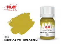 ICM C1065 Краска для творчества, 12 мл, цвет Интерьер желто-зеленый(Interior Yellow Green)