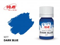 ICM C1077 Краска для творчества, 12 мл, цвет Тёмно-синий(Dark blue )