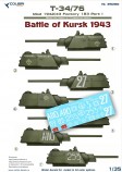 Colibri Decals 72154 Т-34/76 мod 1942/43 Factory 183 Part I Battle of Kursk 1943