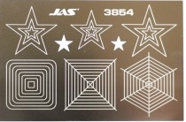 JAS 3854 Трафарет для вырезания звезд