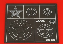 JAS 3856 Трафарет для вырезания американских звезд