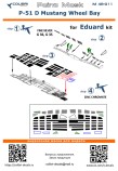 Colibri Decals M48011 P-51 D Wheel Bay (Eduard) маски для ниш шасси