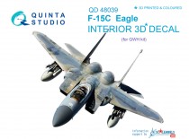 Quinta Studio QD48039 3D Декаль интерьера кабины F-15C (для модели GWH) 1/48
