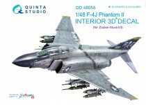 Quinta Studio QD48055 3D Декаль интерьера кабины F-4J (для модели ZM SWS) 1/48