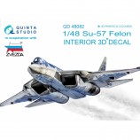 Quinta Studio QD48082 3D Декаль интерьера кабины Су-57 (для модели Звезда)           3D Декаль интерьера кабины Су-57 (для модели Звезда)