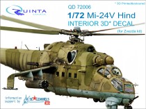Quinta Studio QD72006 Ми-24В 3D Декаль интерьера кабины