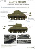 Colibri Decals 72109 M4A2 Sherman (75) w - Stencil Lend-Lease
