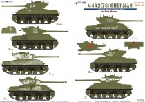 Colibri Decals 72142 M4A2 Sherman (76) - in Red Army IV