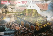 Amusing Hobby 35A019 PzKpfw 38D with Pz IV turret 8 cm PAW 600