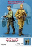 TANK T-35062 Red Army men #2. Summer 1943-45.Two figures, six heads.