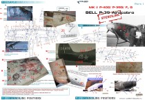 Colibri Decals 48021 Bell Р-39 Stenciling  Part I (MK I, P-400, P-39 D)