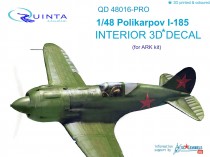 Quinta Studio QD48016-Pro 3D Декаль интерьера кабины И-185  (расширен. набор) (для модели ARK)