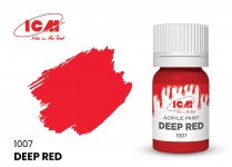 ICM C1007 Краска для творчества, 12 мл, цвет Глубокий красный (Deep Red)