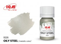 ICM C1026 Краска для творчества, 12 мл, цвет Промасляная сталь(Oily Steel)