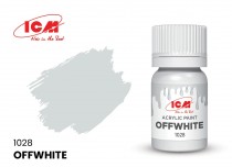 ICM C1028 Краска для творчества, 12 мл, цвет Грязно-белый(Offwhite)
