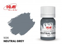 ICM C1036 Краска для творчества, 12 мл, цвет Нейтрально-серый(Neutral Grey)