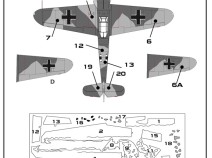 Colibri Decals M48012 Bf 109 F-1/2 (Early paint scheme WNF, Mtt. Regensburg)