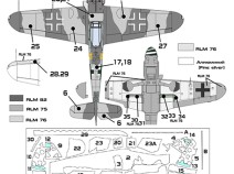 Colibri Decals M48015 Messerschmitt bf 109 G-10 (Mtt Reg.)
