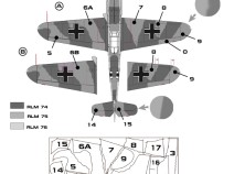 Colibri Decals M48023 Bf 109 F-2/F-4 early  (paint scheme  WNF)