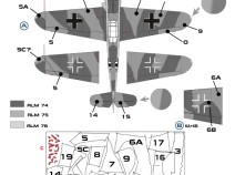 Colibri Decals M48024 Bf 109  F-4\G-2\G-4  (paint scheme  WNF)