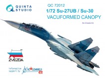 Quinta Studio QC72012 Набор остекления для Су-27УБ / Су-30