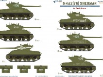 Colibri Decals 72141 M4A2 Sherman (76) - in Red Army III