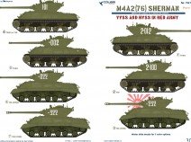 Colibri Decals 72143 M4A2 Sherman (76) - in Red Army V