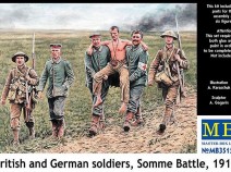 MasterBox MB35158 Британские и германские солдаты. Битва на Сомме. 1916г